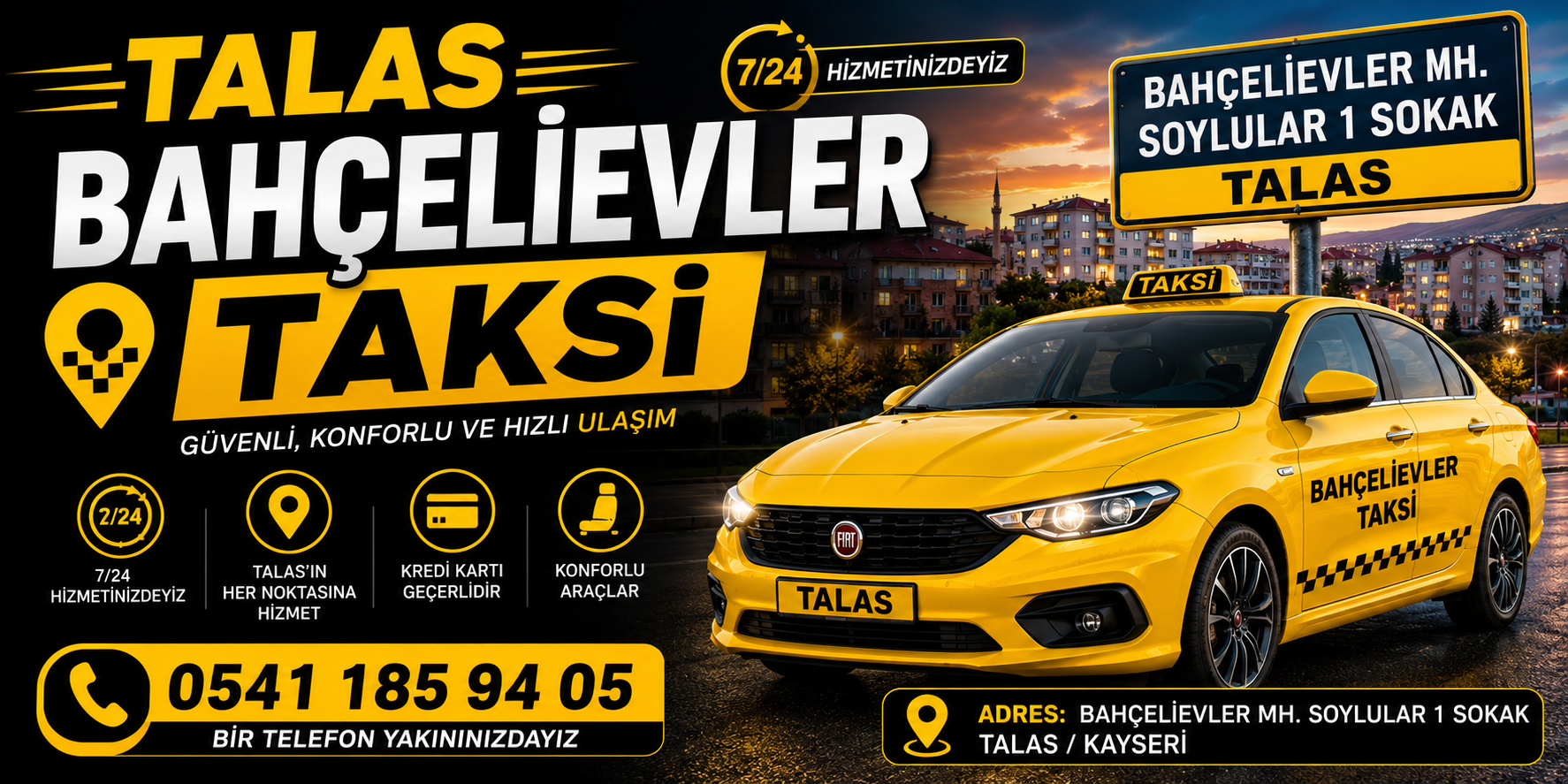 TALAS BAHÇELİEVLER TAKSİ
