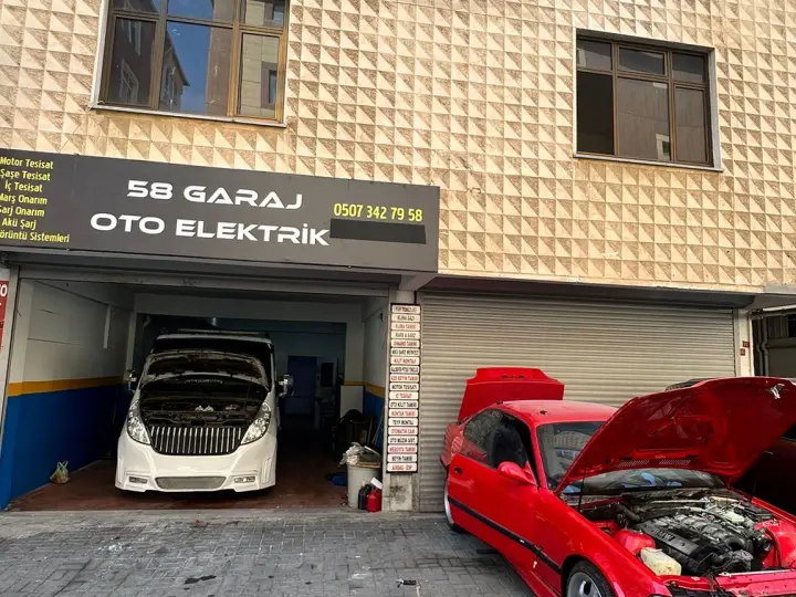 58 Garaj 7/24 Oto Elektrik & Çekici Hizmeti
