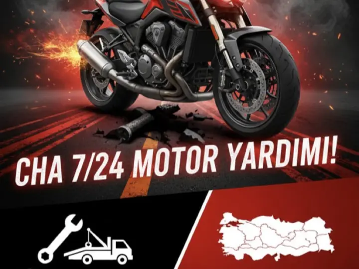 7/24 Motosiklet Yol Yardım Ve Çekici Hizmetleri CHA MOTOR