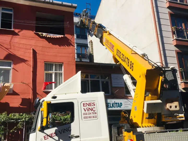Acıbadem sepetli vinç