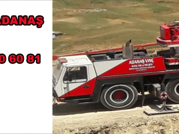 Adanaş vinç kiralama hizmetleri