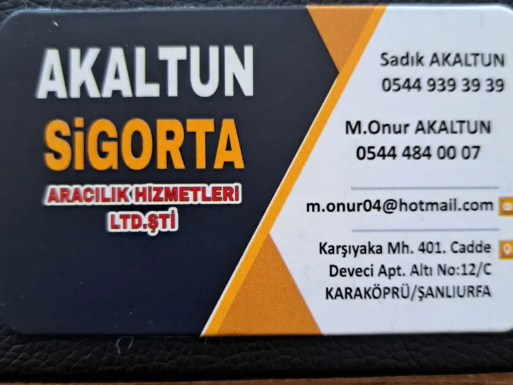 Akaltun Sigorta Aracılık Hizmetleri Ltd.Şti.