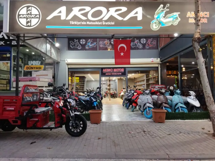 Akıncı Motosiklet Gaziantep Arora Yetkili Bayi Satış,Servis ,Yedek Parça ve Aksesuar