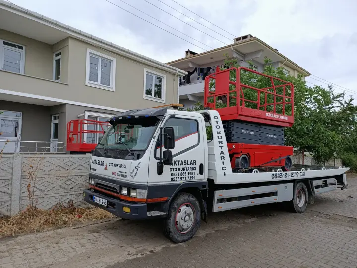 Aktaslar oto kurtarıcı manlift ve forklift kiralama