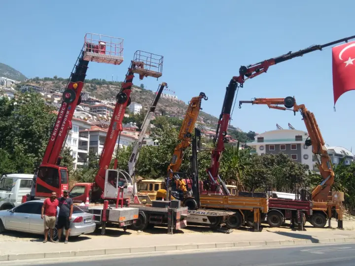 ALANYA Bilen VİNÇ PLATFORM SEPETLİ VİNÇ