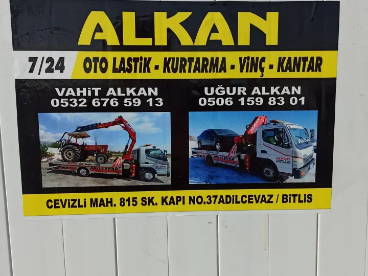 Alkan oto lastik oto kurtarma vinc