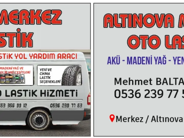 altınova merkez oto lastik