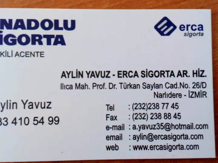 Anadolu Sigorta Erca Sigorta