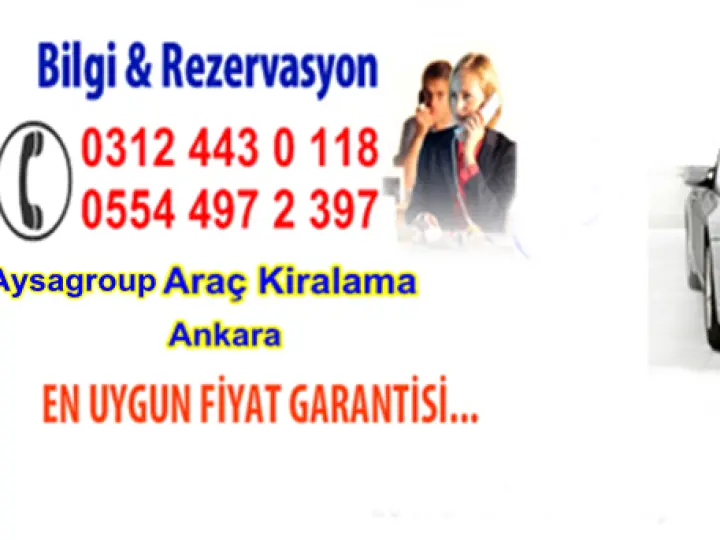 Ankara Araba kiralama, oto kiralama