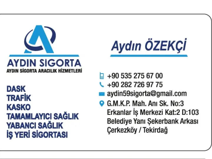AYDIN ÖZEKÇİ SİGORTA ARA HİZ LTD ŞTİ