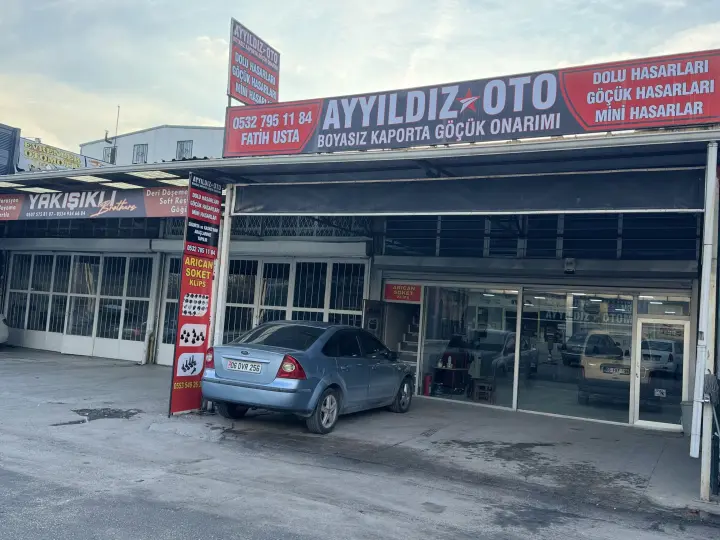 Ayyıldız oto kaporta boya Boyasız göçük düzeltme kaporta onarımı