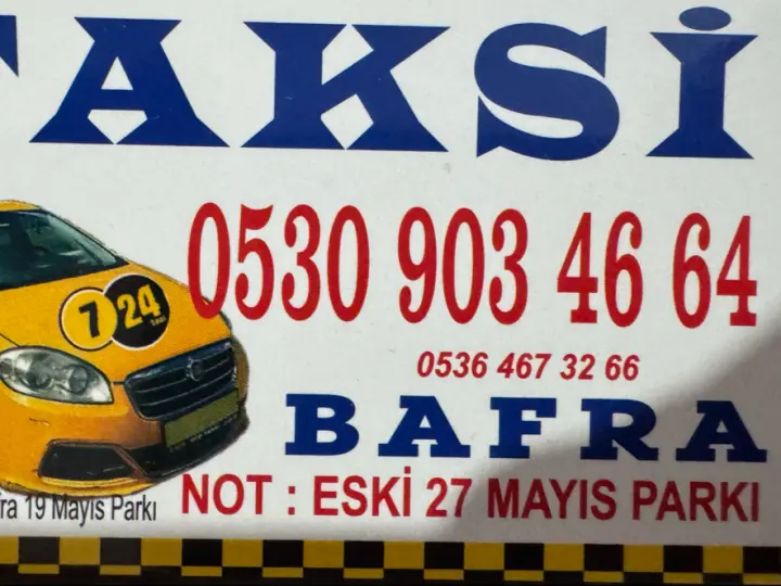 Bafra Beşyol Taksi