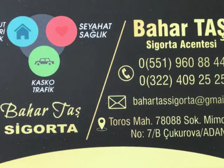 Bahar Taş Sigorta Aracılık Hizmetleri