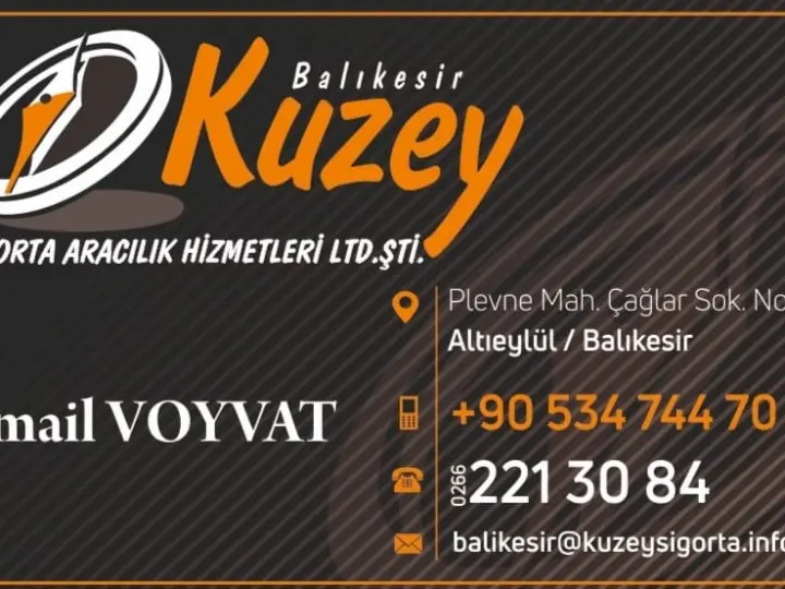 Balıkesir Kuzey Sigorta Aracılık Hizmetleri