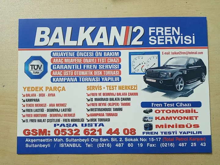 BALKAN FREN SERVİSİ 2