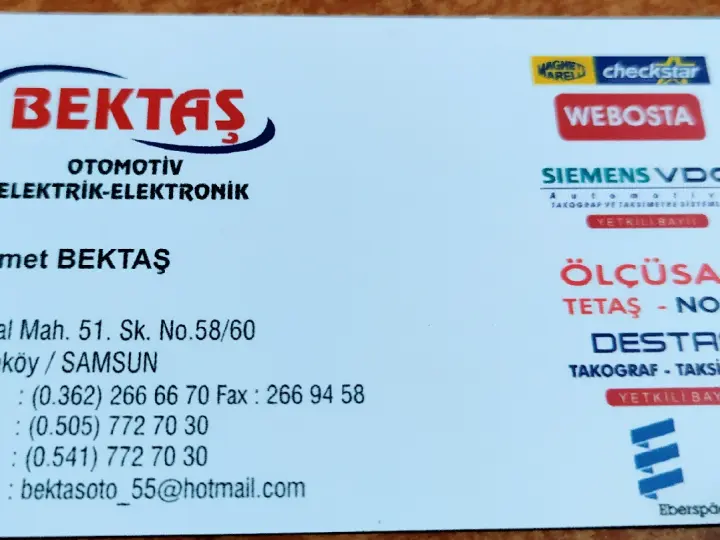 Bektaş takograf taksimetre