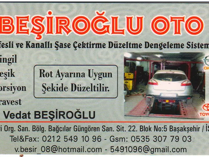 BEŞİROĞLU OTO: ŞASECİ VEDAT USTA