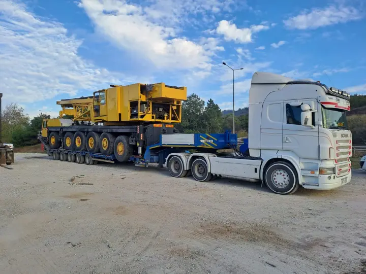 Burçluoğlu Lojistik & Ağır Nakliye ve Proje Taşımacılığı & Lowbed ile iş makineleri nakilleri