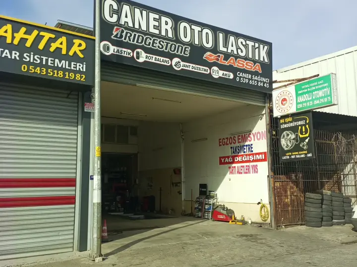Caner Oto Lastik Rot Balans Lassa Bridgestone Kumho Varta Akü Castrol Yağ Değişim Servisi