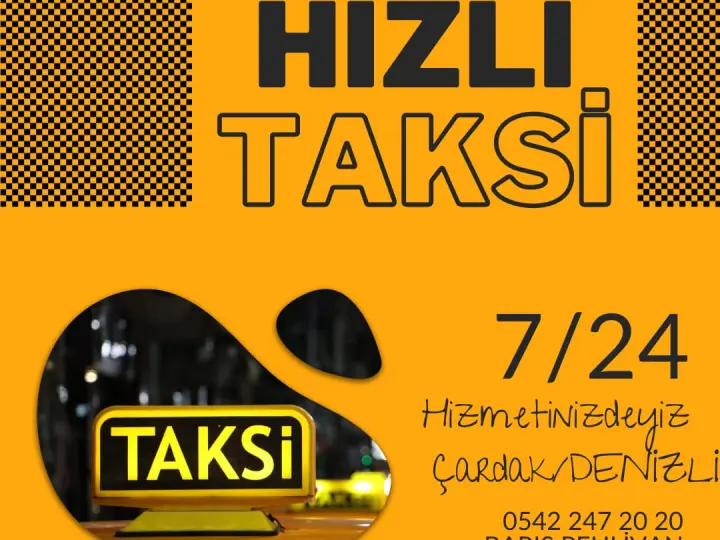Çardak havalimanı taksi