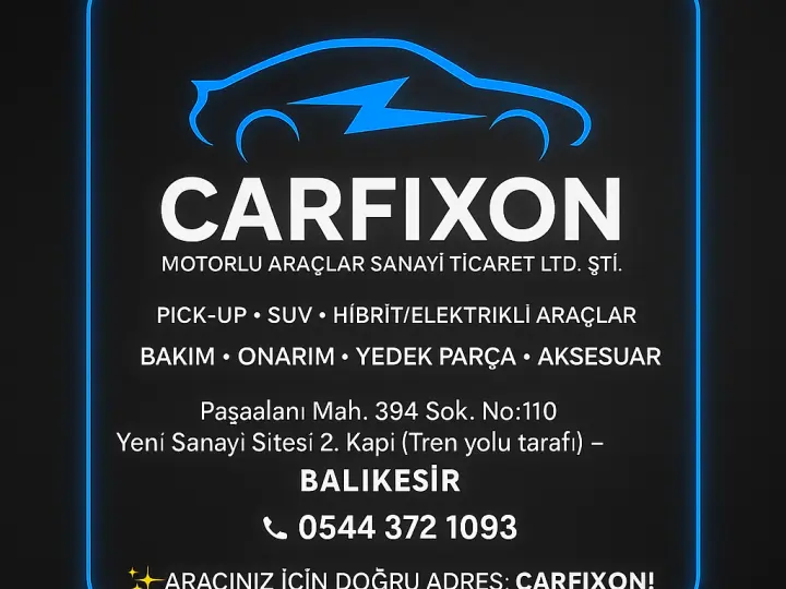 Carfixon Motorlu Araçlar Sanayi Tic. Ltd. Şti