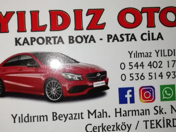 Çerkezköy kaporta Yılmaz yıldız