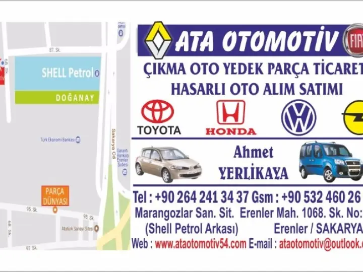 Çıkma Yedek Parça - Ata Otomotiv