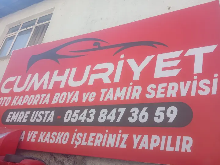 Cumhuriyet Oto Kaporta boya tamir servisi