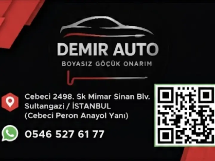 DEMİR AUTO PDR Boyasız Göçük Onarım Merkezi