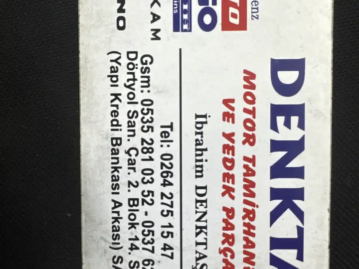 Denktaş kamyon motor tamir ve yedek parça