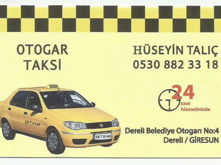 Dereli Otogar Taksi