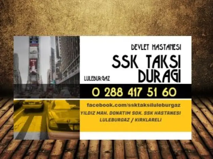 Devlet Hastanesi Taksi Lüleburgaz 7/24