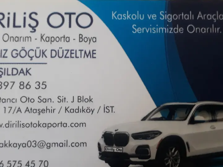 DİRİLİŞ OTO KAPORTA BOYA ŞASİ ONARIM MERKEZİ / BOSTANCI