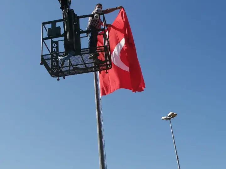 Dost vinç platform temizlik