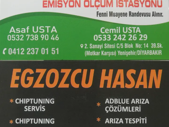 Egzozcu hasan (eser oto) Egzoz Muayene İstasyonu