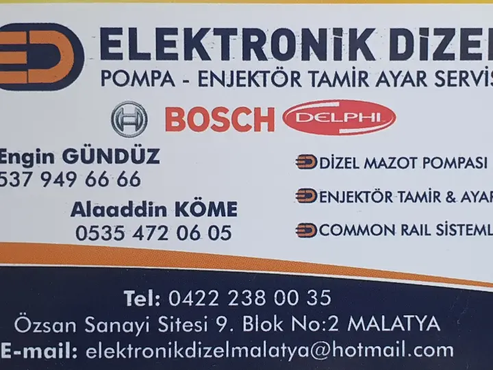ELEKTRONİK DİZEL SERVİS