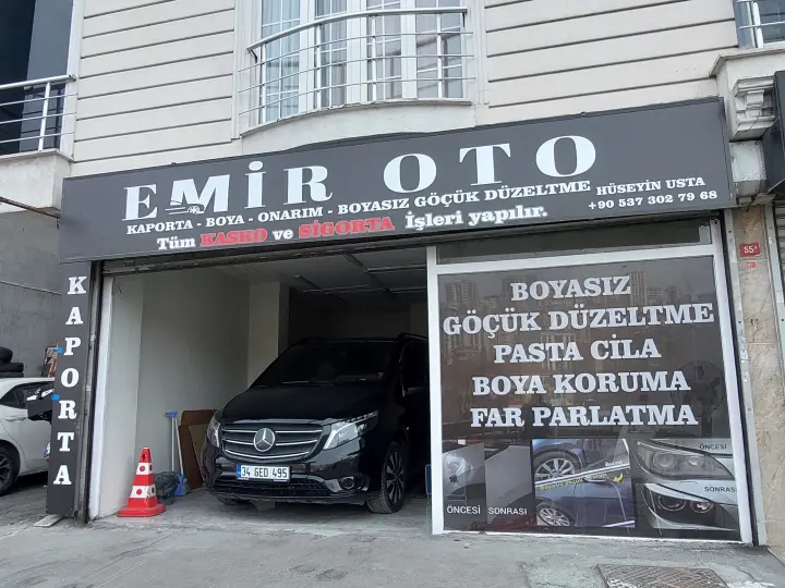 EMİR OTO KAPORTA BOYA VE BOYASIZ GÖÇÜK ONARIM MERKEZİ TÜM KASKO VE SİGORTA İŞLEMLERİ YAPILIR