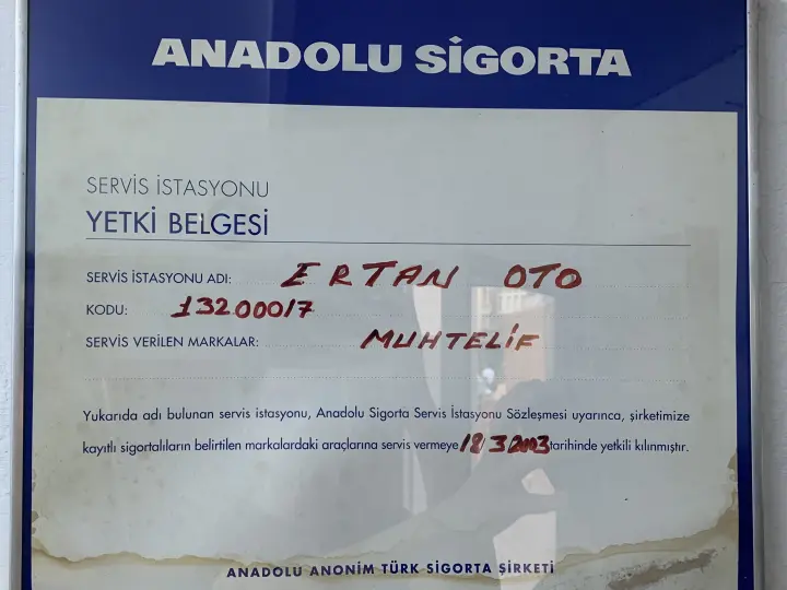 Ertan Kaporta Ve Boya Atolyesi