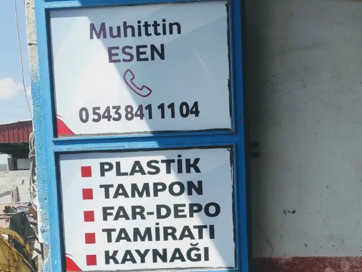 ESEN OTO KAPORTA kaportaci polyester plastik tampon kaynağı tamiratı