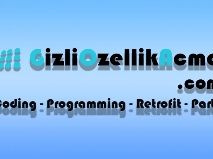 Garage Maslak Coding - Gizli Özellik Açma Maslak