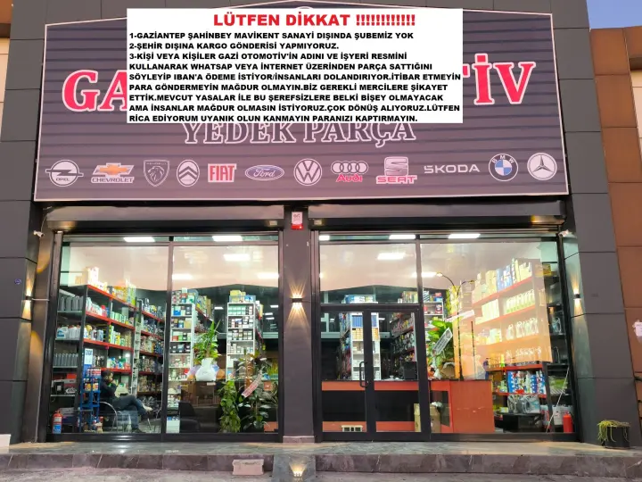 GAZİ OTOMOTİV YEDEK PARÇA