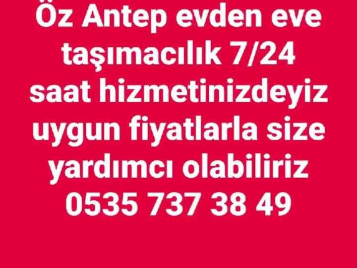 Gaziantep Öz Durmuşlar Evden Eve Taşımacılık