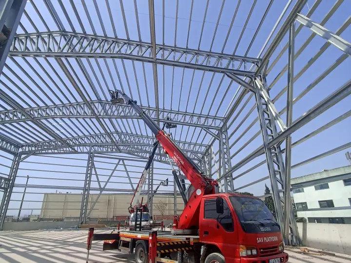 Gebze-Darıca-Tuzla kiralık Sepetli vinç platform(SAV PLATFORM)