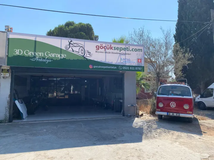 Göçük Sepeti Antalya 3D Green Garage (Antalya Boyasız Göçük Düzeltme)