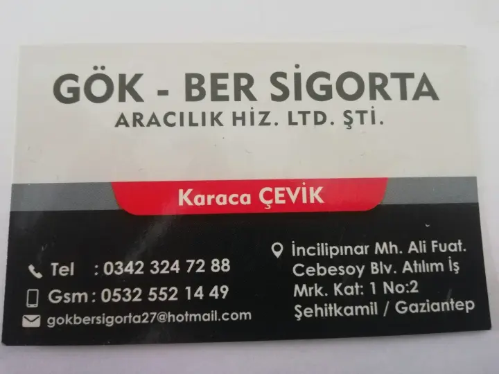 Gökber Sigorta Aracılık Hiz. Ltd. ŞTİ.