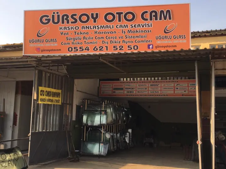 GÜRSOY OTO CAM DENİZ ARAÇLARI CAMALARI İMALATI VE MONTAJI İŞ MAKİNASI CAMLARI DİKİZ AYNA CAMALARI KASKO ANLAŞMALI CAM SERVİSİ