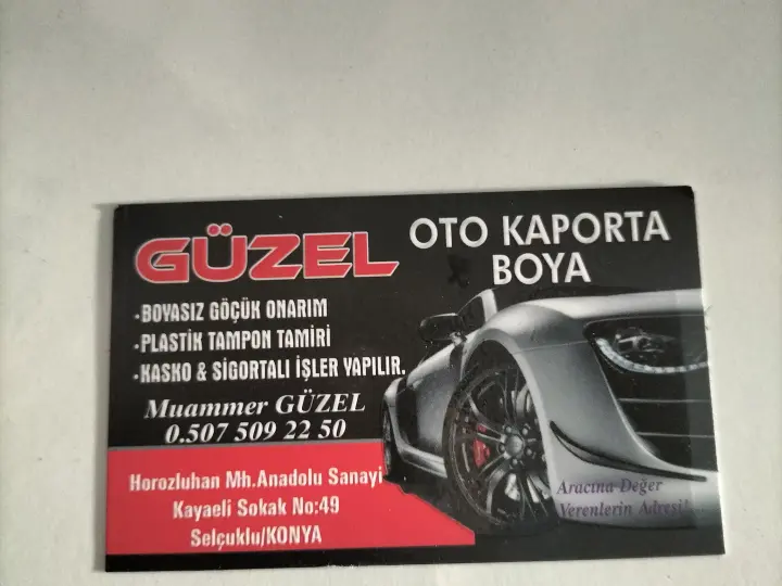 Güzel Oto Kaporta Boya Servisi