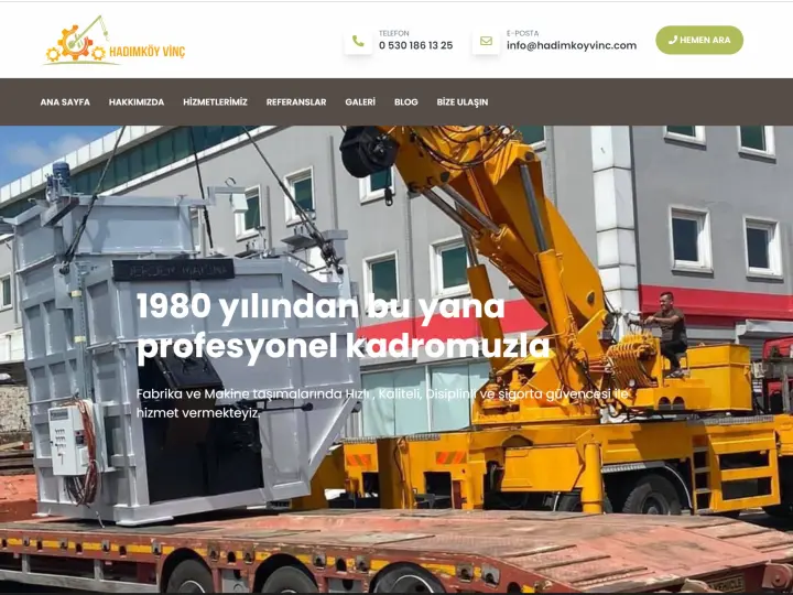 HADIMKÖY KİRALIK VİNÇ