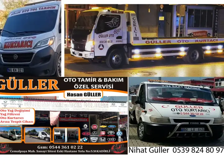hasan güller kadirli oto çekici