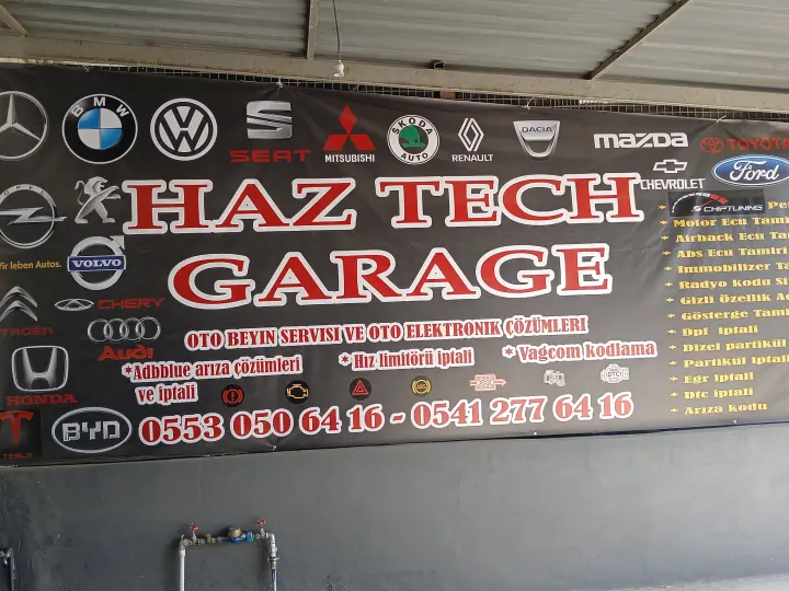 HAZ TECH GARAGE ECU OTO BEYİN TAMİRİ OTO ELETTİRİK CİPTUİNG EGR DPF ADBLUE İTTALİ ŞANZUMAN ABS AİRBEK BEYNİ PROGLAMLAMA